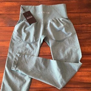 NWT NVGTN Contour Seamless Leggings Teal Medium